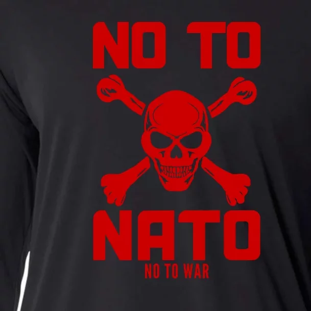 No To NATO Anti War Peace Ukraine Cooling Performance Long Sleeve Crew