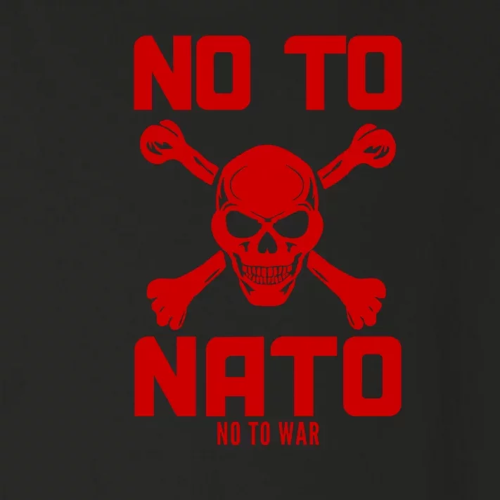 No To NATO Anti War Peace Ukraine Toddler Long Sleeve Shirt