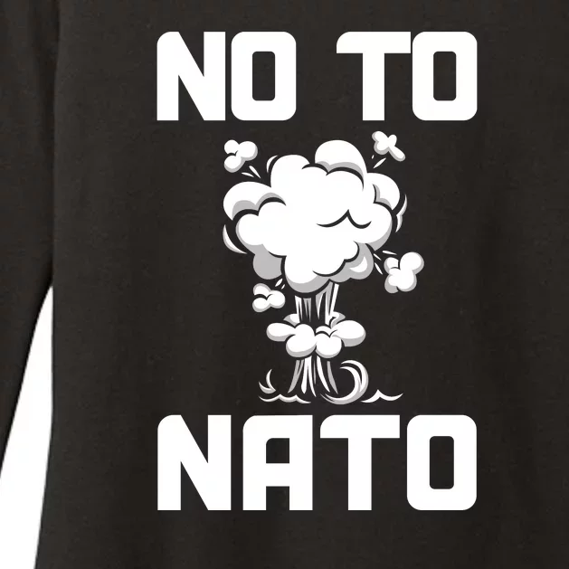 No To NATO Anti War Peace Ukraine Womens CVC Long Sleeve Shirt