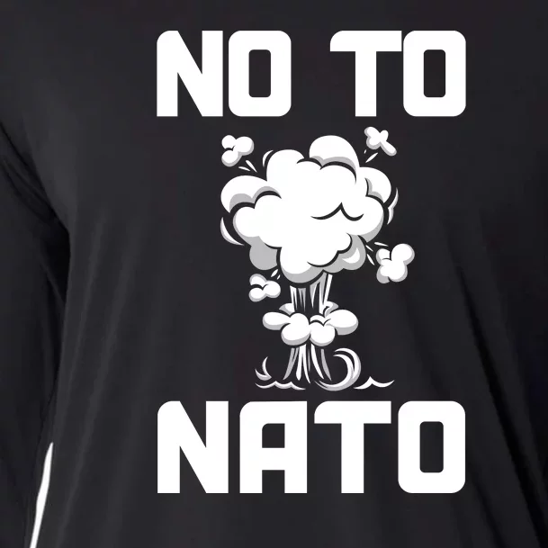 No To NATO Anti War Peace Ukraine Cooling Performance Long Sleeve Crew