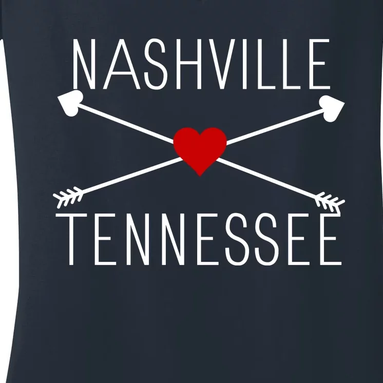 Nashville Tn Women's V-Neck T-Shirt