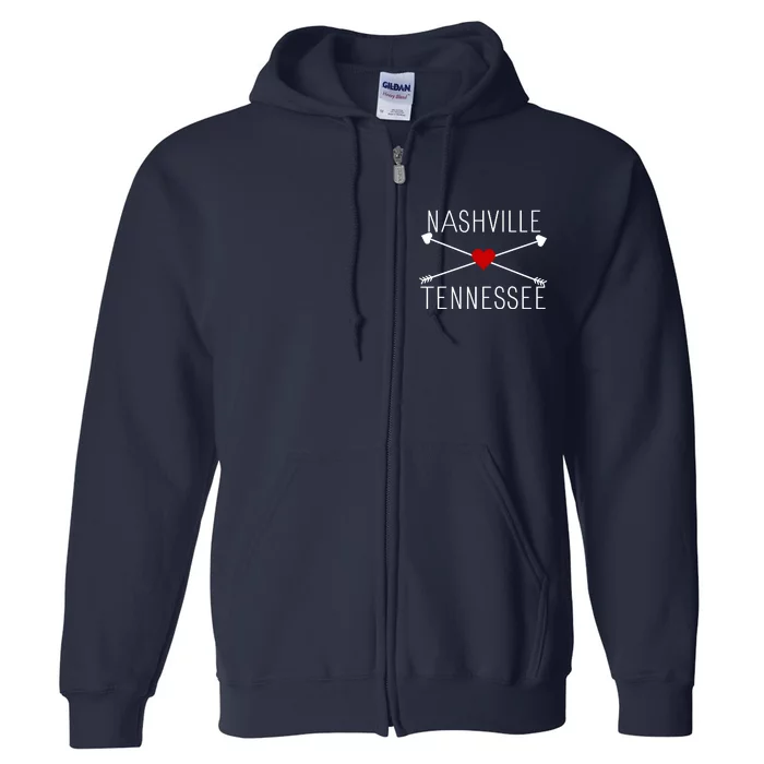 Nashville Tn Full Zip Hoodie