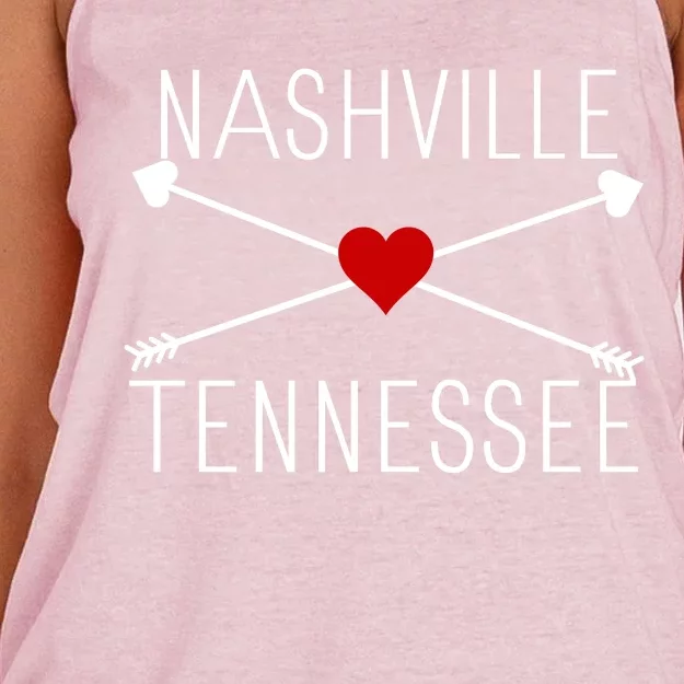 Nashville Tn Women's Knotted Racerback Tank