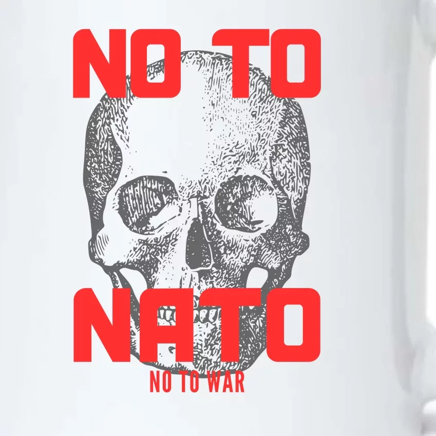 No To NATO Anti War Peace Ukraine Black Color Changing Mug