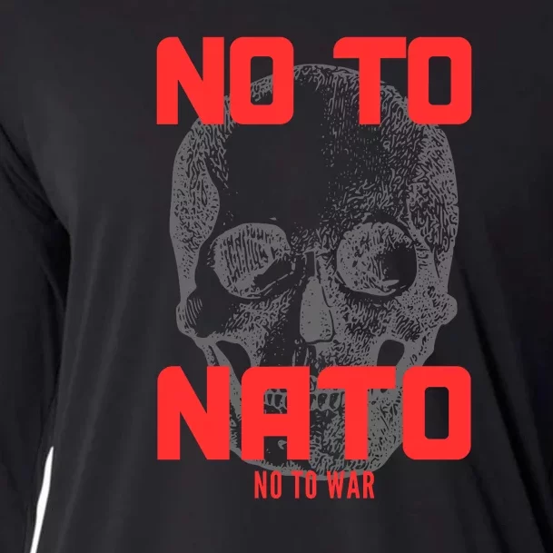 No To NATO Anti War Peace Ukraine Cooling Performance Long Sleeve Crew