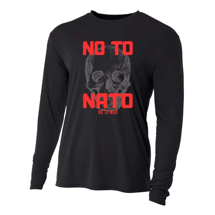 No To NATO Anti War Peace Ukraine Cooling Performance Long Sleeve Crew