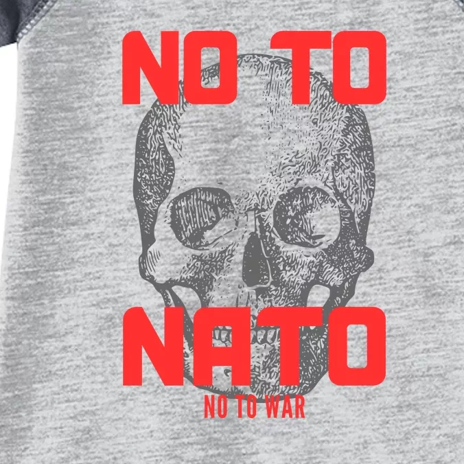 No To NATO Anti War Peace Ukraine Infant Baby Jersey Bodysuit