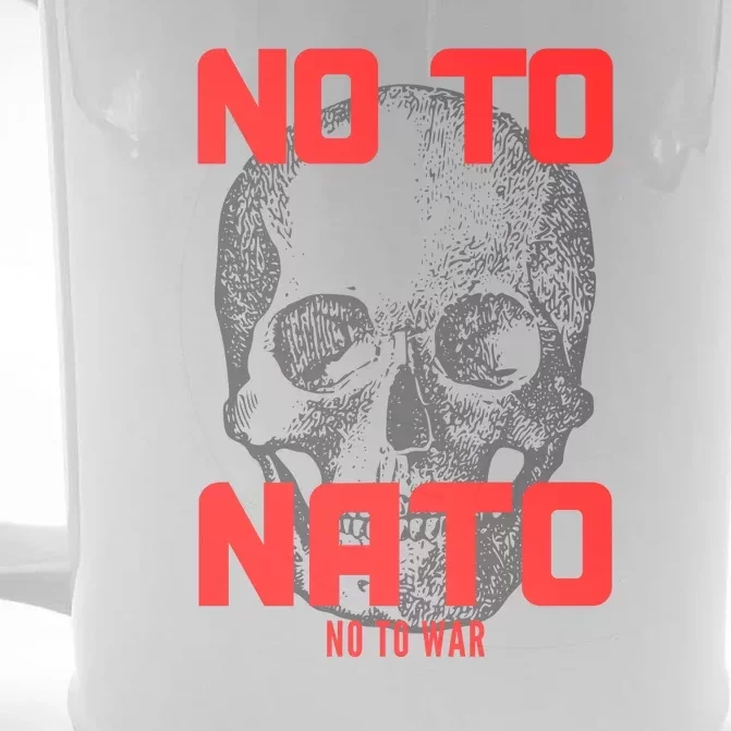 No To NATO Anti War Peace Ukraine Front & Back Beer Stein