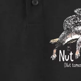 Nut Today Nut Tomorrow Either Squirrel Dry Zone Grid Performance Polo