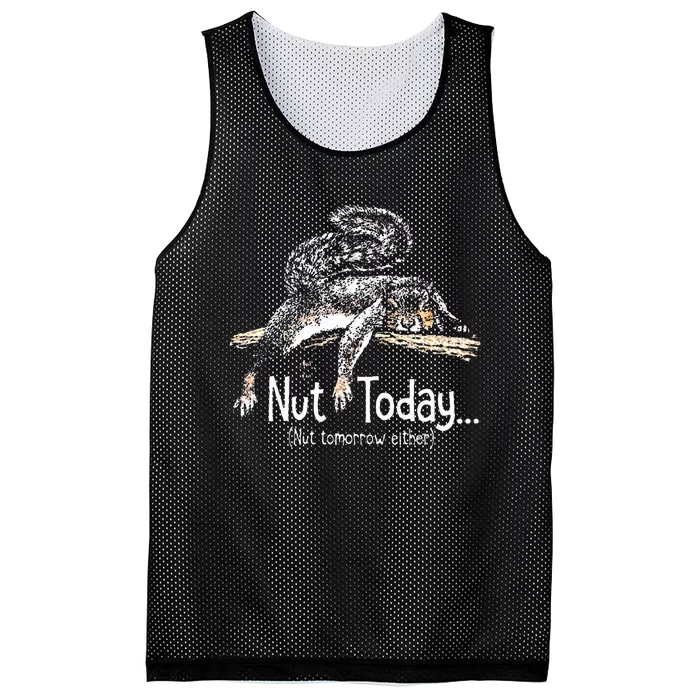 Nut Today Nut Tomorrow Either Squirrel Mesh Reversible Basketball Jersey Tank