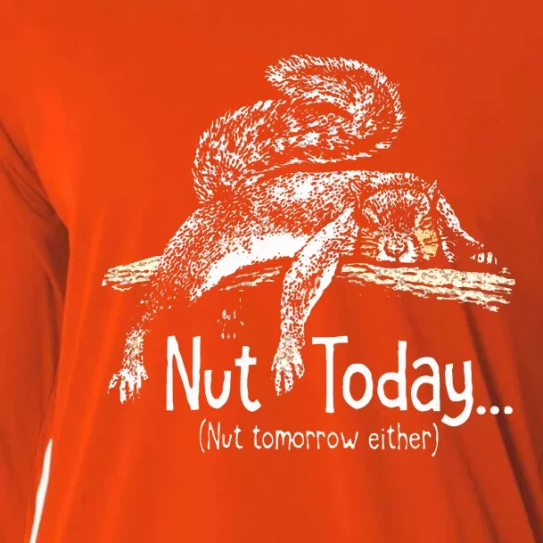 Nut Today Nut Tomorrow Either Squirrel Cooling Performance Long Sleeve Crew