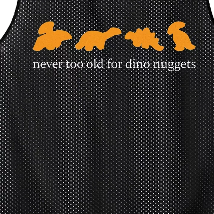 Never Too Old For Dino Nuggets Apparel Mesh Reversible Basketball Jersey Tank