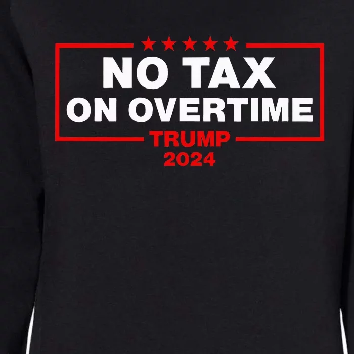 No Tax Overtime Vote Trump Vance 2024 Womens California Wash Sweatshirt