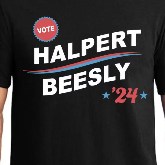 Nbcstore The Office Vote Halpert Beesly 24 Pajama Set