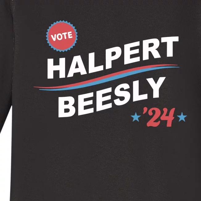 Nbcstore The Office Vote Halpert Beesly 24 Baby Long Sleeve Bodysuit