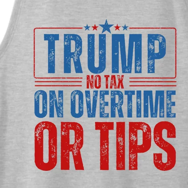 No Tax On Overtime Or Tips Ladies Tri-Blend Wicking Tank