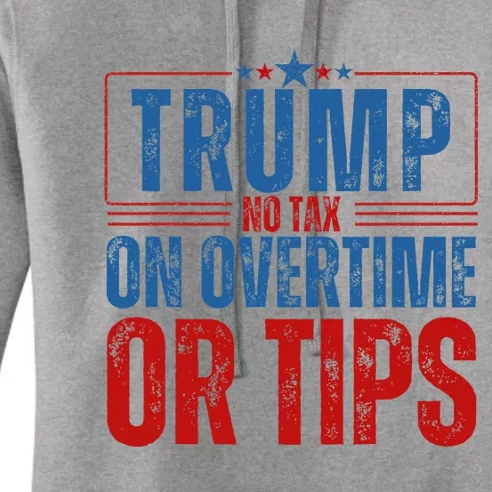 No Tax On Overtime Or Tips Women's Pullover Hoodie