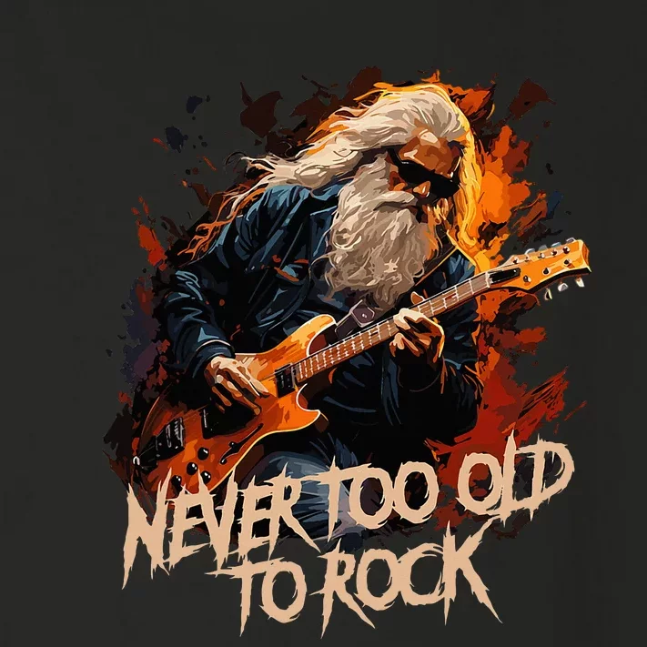 never to old to rock grandpa pensioner funny quotes Toddler Long Sleeve Shirt