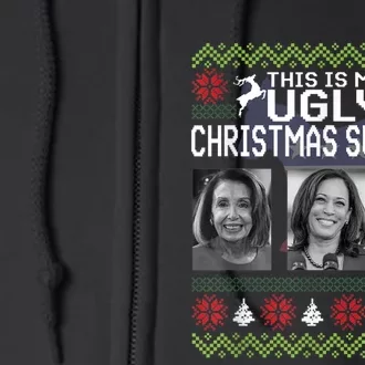 Now That's One Ugly Christmas Sweater Joe Biden Full Zip Hoodie