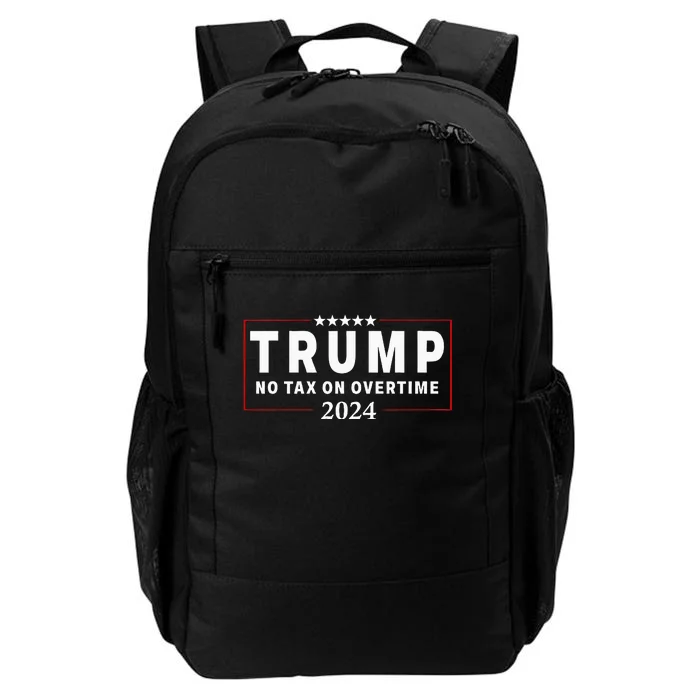 No Tax On Over Time Trump 2024 Voting For 47th President Daily Commute Backpack