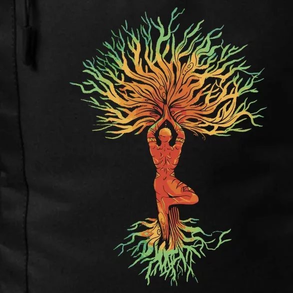 Nature Tree Of Life Yoga Colorful Daily Commute Backpack