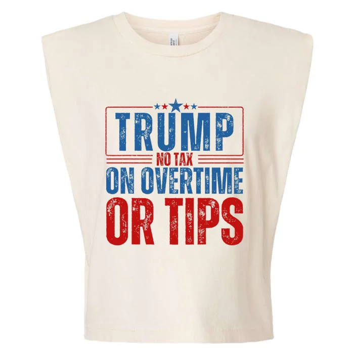 No Tax On Overtime Or Tips Garment-Dyed Women's Muscle Tee