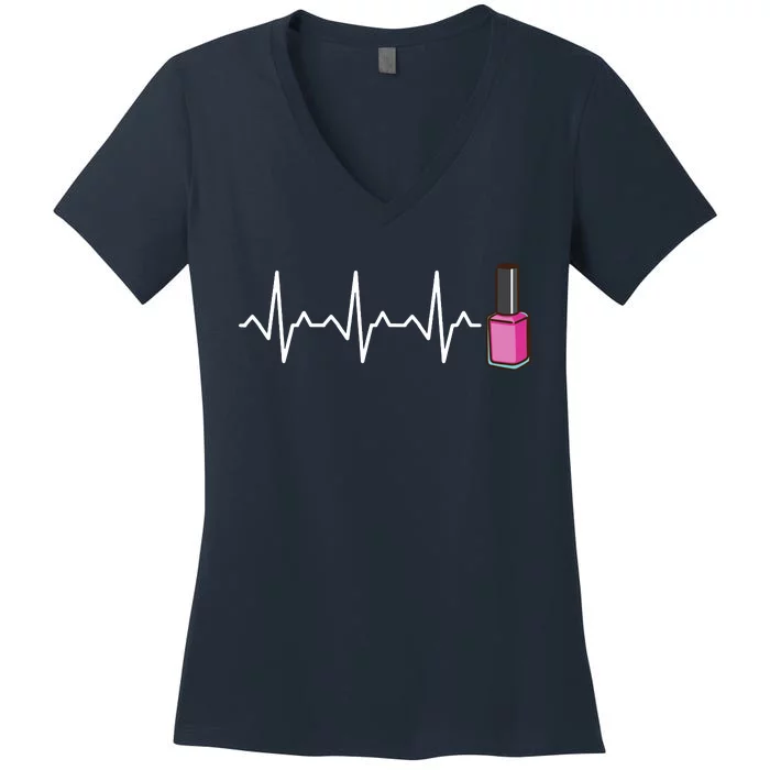 Nail Tech Polish Women's V-Neck T-Shirt