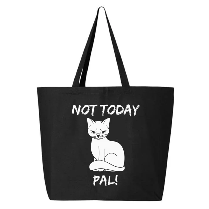 Not Today Pal Fierce Cat Attitude Whimsy 25L Jumbo Tote