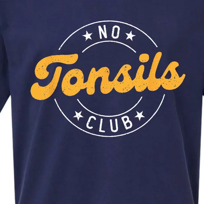 No Tonsils Party Tonisllectomy Recovery Get Well Tonsils Sueded Cloud Jersey T-Shirt