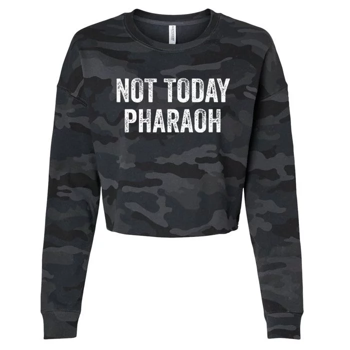 Not Today Pharaoh Cropped Pullover Crew