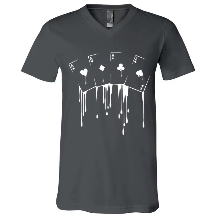 Night Tournament Poker V-Neck T-Shirt