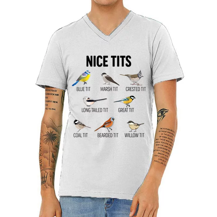 Teeshirtpalace Nice Tits Pun Joke Funny Bird Lover Enthusiast Birdwatcher Kids T-Shirt