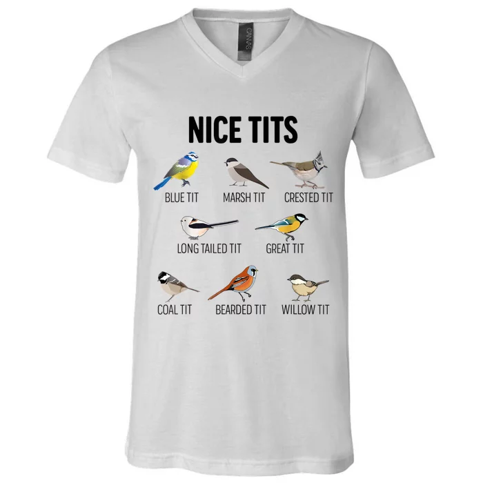 Teeshirtpalace Nice Tits Pun Joke Funny Bird Lover Enthusiast Birdwatcher Kids T-Shirt