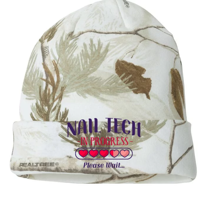 Nail Tech Quote Work Uniform Nail Polish Future Kati - 12in Camo Beanie