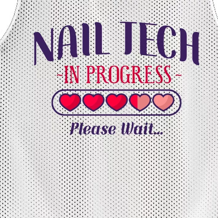 Nail Tech Quote Work Uniform Nail Polish Future Mesh Reversible Basketball Jersey Tank