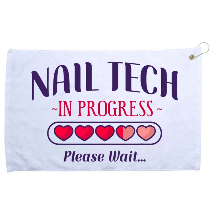 Nail Tech Quote Work Uniform Nail Polish Future Grommeted Golf Towel