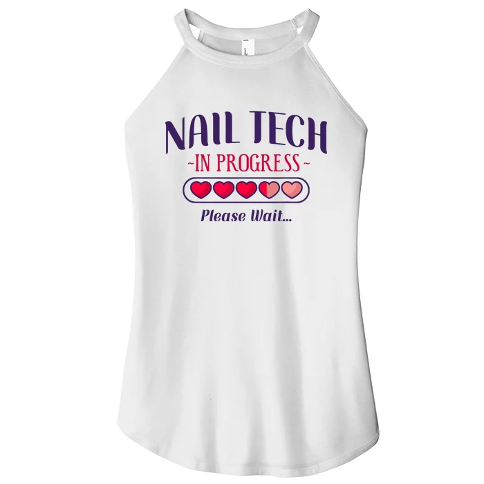 Nail Tech Quote Work Uniform Nail Polish Future Women’s Perfect Tri Rocker Tank