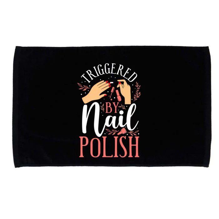 Nail Tech Quote Work Uniform Nail Polish Microfiber Hand Towel