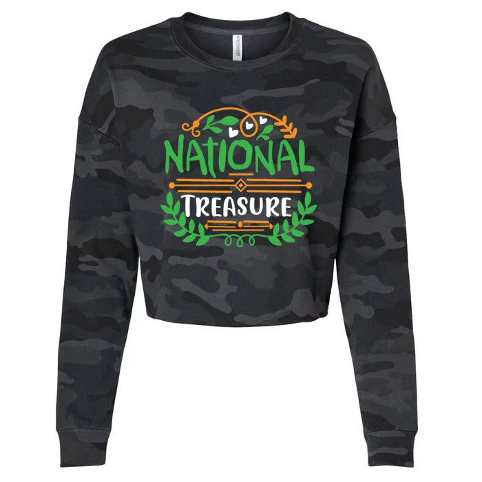 National Treasure Quote Cute Design Cropped Pullover Crew