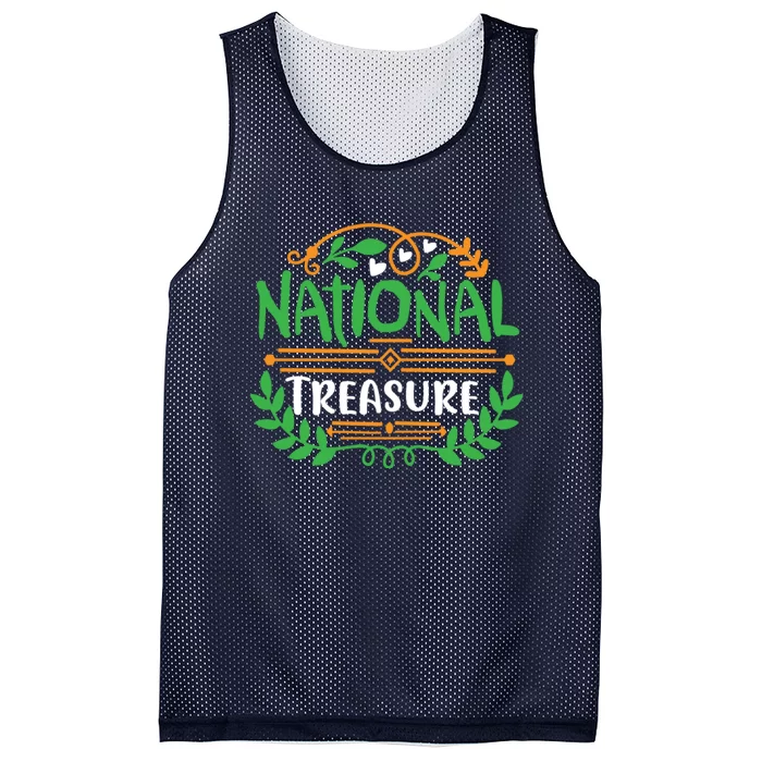 National Treasure Quote Cute Design Mesh Reversible Basketball Jersey Tank