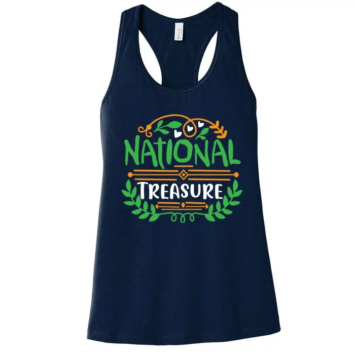 National Treasure Quote Cute Design Women's Racerback Tank