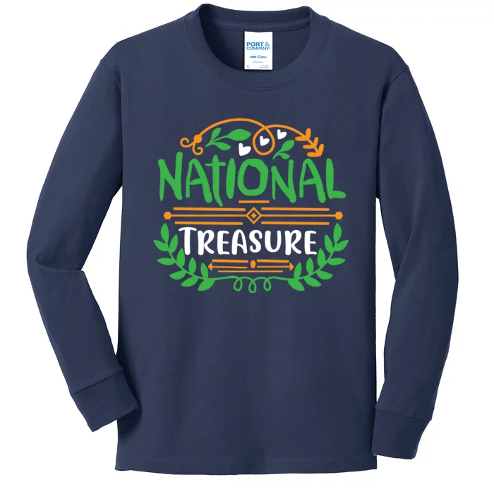 National Treasure Quote Cute Design Kids Long Sleeve Shirt