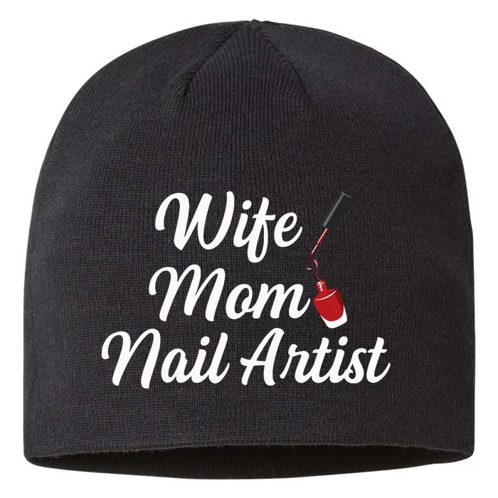 Nail Tech Quote For Your Nail Artist Mom 8 1/2in Sustainable Knit Beanie