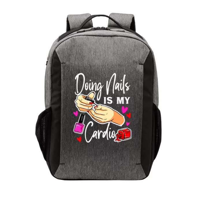 Nail Tech Quote Work Uniform Nail Polish Vector Backpack