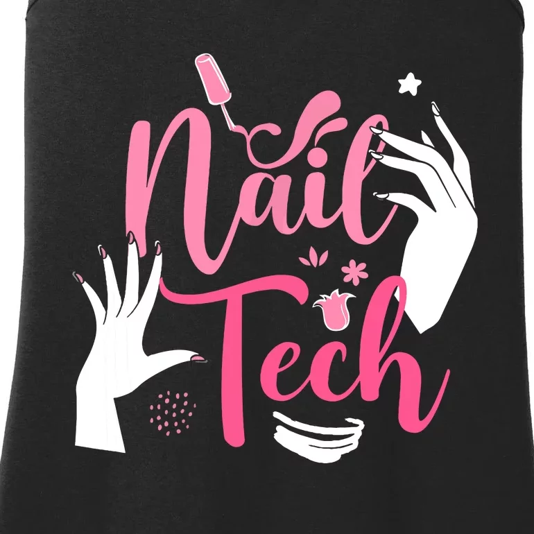 Nail Tech Quote Work Uniform Nail Polish Ladies Essential Tank