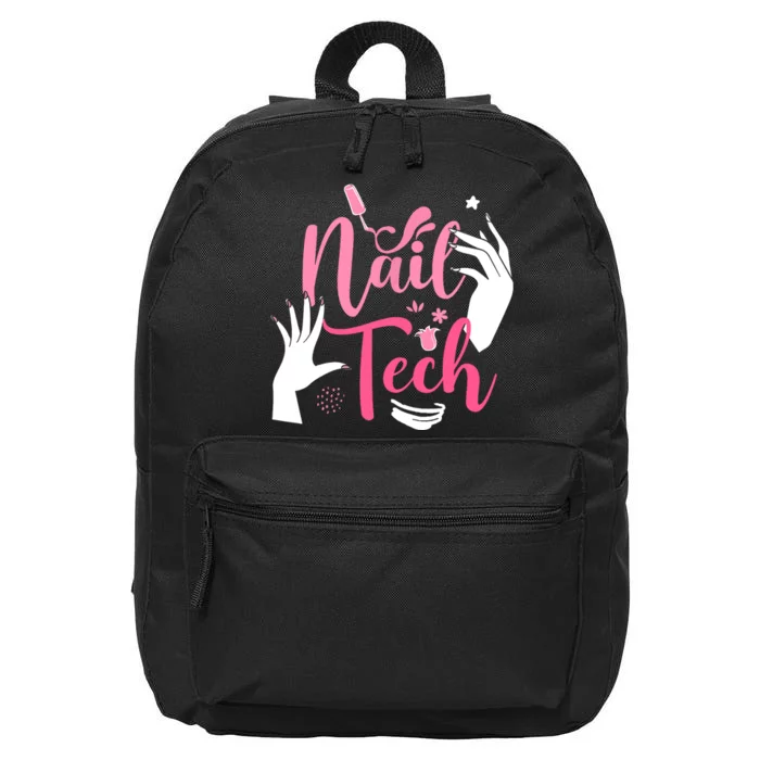 Nail Tech Quote Work Uniform Nail Polish 16 in Basic Backpack