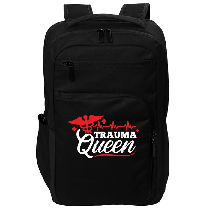 Nurse Trauma Queen Gift Impact Tech Backpack