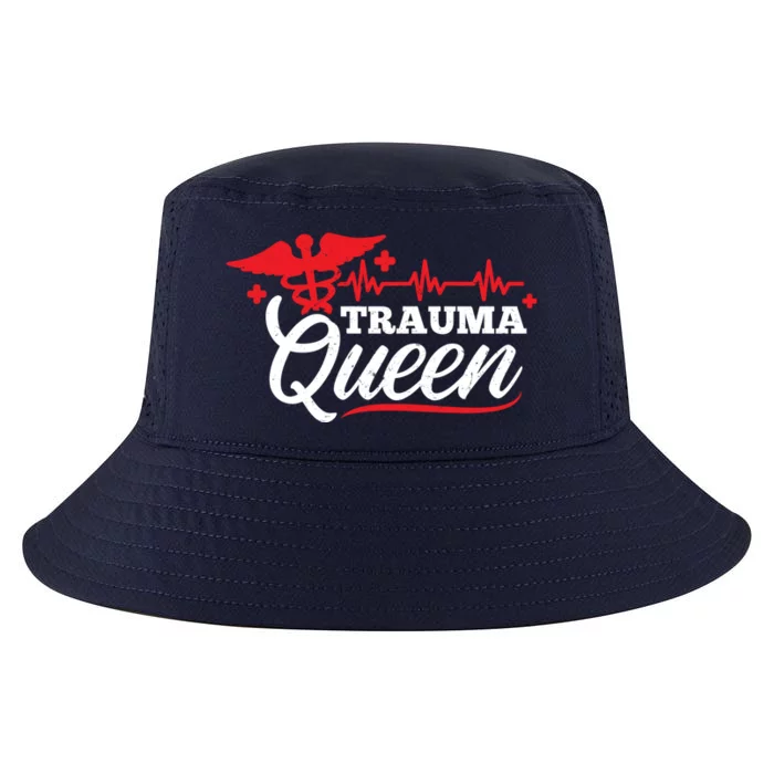 Nurse Trauma Queen Gift Cool Comfort Performance Bucket Hat