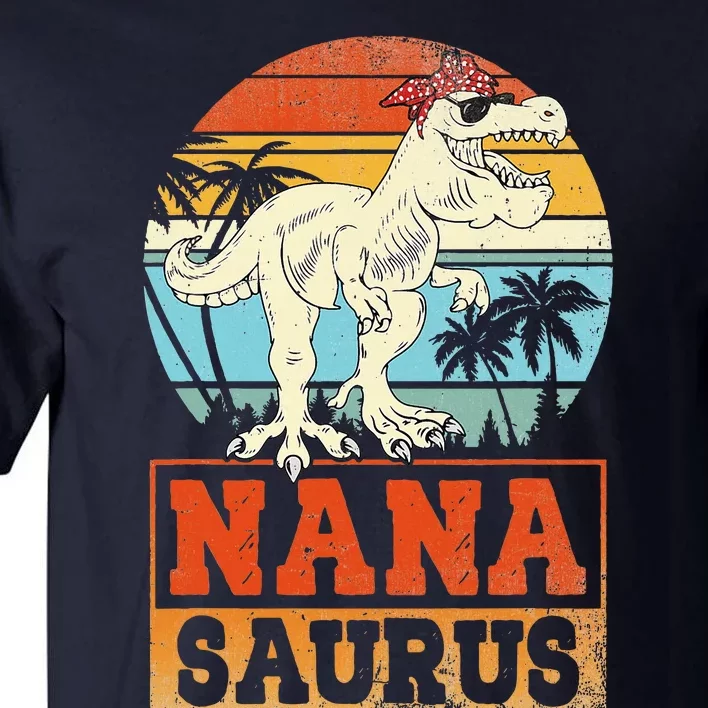 Nanasaurus T Rex Dinosaur Nana Saurus Family Matching Tall T-Shirt