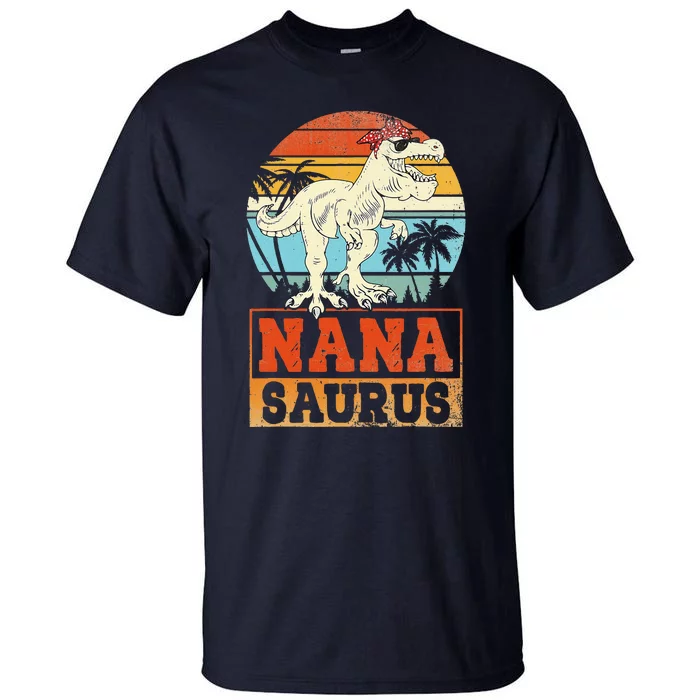 Nanasaurus T Rex Dinosaur Nana Saurus Family Matching Tall T-Shirt